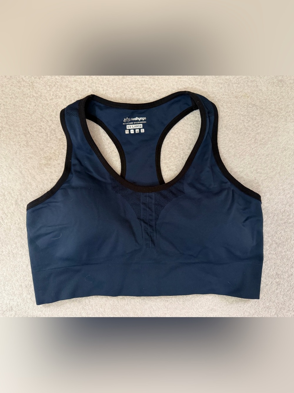 Heathyoga High Impact Racerback Sports Bra Seamless Padded Support Yoga Running